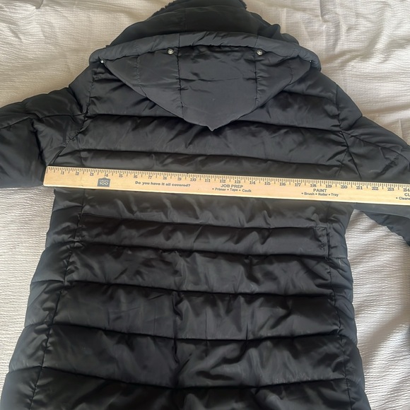 Zara Black Quilted Coat - Large - Picture 7 of 10